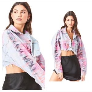 CARMAR NICHOLAS Tie Dye Jean Jacket